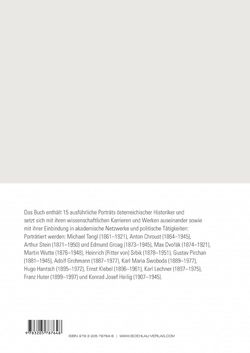 Bild der Seite - Einband hinten - in Österreichische Historiker - Lebensläufe und Karrieren 1900–1945, Band 2
