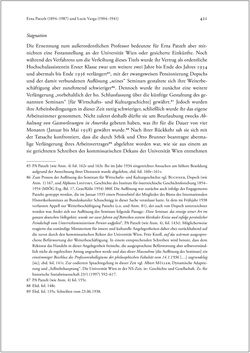 Image of the Page - 421 - in Österreichische Historiker - Lebensläufe und Karrieren 1900–1945, Volume 3