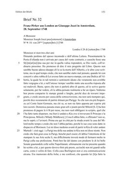 Image of the Page - 151 - in Die Operisti als kulturelles Netzwerk - Der Briefwechsel von Franz und Marianne Pirker, Volume 1 & 2