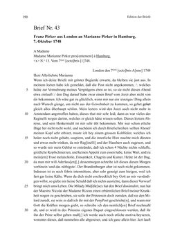 Image of the Page - 190 - in Die Operisti als kulturelles Netzwerk - Der Briefwechsel von Franz und Marianne Pirker, Volume 1 & 2