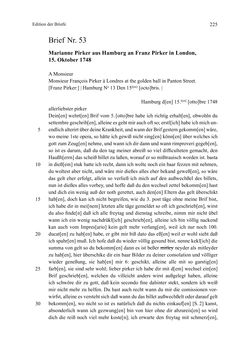 Image of the Page - 225 - in Die Operisti als kulturelles Netzwerk - Der Briefwechsel von Franz und Marianne Pirker, Volume 1 & 2