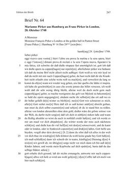 Bild der Seite - 267 - in Die Operisti als kulturelles Netzwerk - Der Briefwechsel von Franz und Marianne Pirker, Band 1 & 2