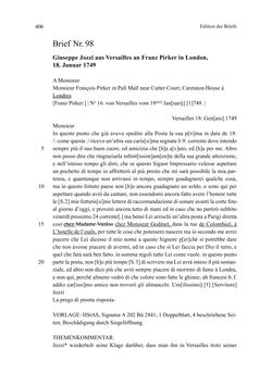 Image of the Page - 406 - in Die Operisti als kulturelles Netzwerk - Der Briefwechsel von Franz und Marianne Pirker, Volume 1 & 2