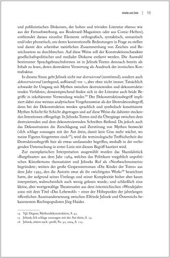 Image of the Page - 15 - in Der Opfermythos bei Elfriede Jelinek - Eine historiografische Untersuchung