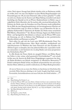 Image of the Page - 241 - in Der Opfermythos bei Elfriede Jelinek - Eine historiografische Untersuchung