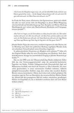 Image of the Page - 260 - in Der Opfermythos bei Elfriede Jelinek - Eine historiografische Untersuchung