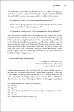 Image of the Page - 265 - in Der Opfermythos bei Elfriede Jelinek - Eine historiografische Untersuchung