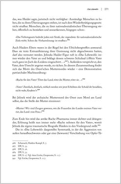 Bild der Seite - 271 - in Der Opfermythos bei Elfriede Jelinek - Eine historiografische Untersuchung