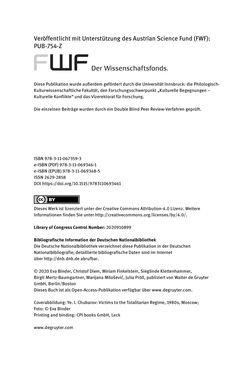 Image of the Page - (000004) - in Opfernarrative in transnationalen Kontexten