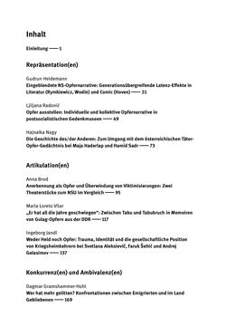 Bild der Seite - (000005) - in Opfernarrative in transnationalen Kontexten