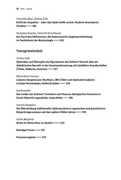 Bild der Seite - (000006) - in Opfernarrative in transnationalen Kontexten