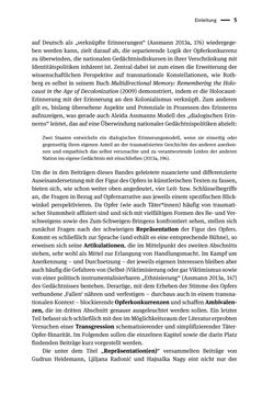 Bild der Seite - 5 - in Opfernarrative in transnationalen Kontexten