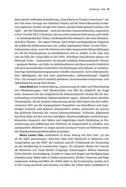 Bild der Seite - 9 - in Opfernarrative in transnationalen Kontexten