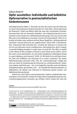 Image of the Page - 49 - in Opfernarrative in transnationalen Kontexten