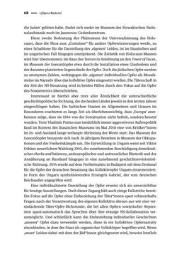 Bild der Seite - 68 - in Opfernarrative in transnationalen Kontexten
