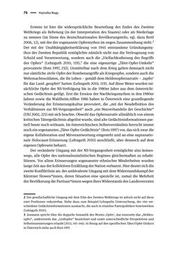 Bild der Seite - 76 - in Opfernarrative in transnationalen Kontexten