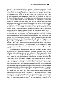 Bild der Seite - 77 - in Opfernarrative in transnationalen Kontexten