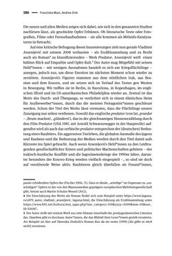 Bild der Seite - 186 - in Opfernarrative in transnationalen Kontexten