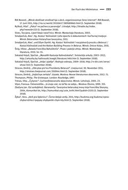 Image of the Page - 233 - in Opfernarrative in transnationalen Kontexten