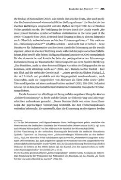 Bild der Seite - 285 - in Opfernarrative in transnationalen Kontexten