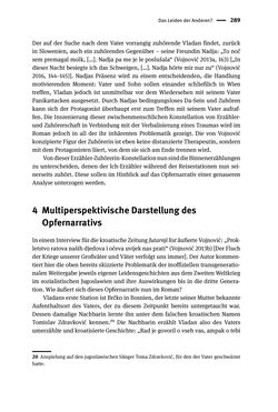 Bild der Seite - 289 - in Opfernarrative in transnationalen Kontexten