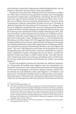 Bild der Seite - 77 - in Land der Verheißung – Ort der Zuflucht - Jüdische Emigration und nationalsozialistische Vertreibung aus Österreich nach Palästina 1920 bis 1945