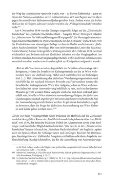 Bild der Seite - 141 - in Land der Verheißung – Ort der Zuflucht - Jüdische Emigration und nationalsozialistische Vertreibung aus Österreich nach Palästina 1920 bis 1945