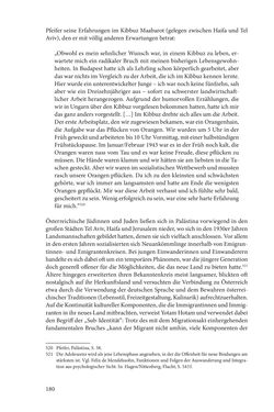 Bild der Seite - 180 - in Land der Verheißung – Ort der Zuflucht - Jüdische Emigration und nationalsozialistische Vertreibung aus Österreich nach Palästina 1920 bis 1945