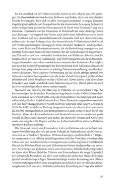 Image of the Page - 191 - in Land der Verheißung – Ort der Zuflucht - Jüdische Emigration und nationalsozialistische Vertreibung aus Österreich nach Palästina 1920 bis 1945