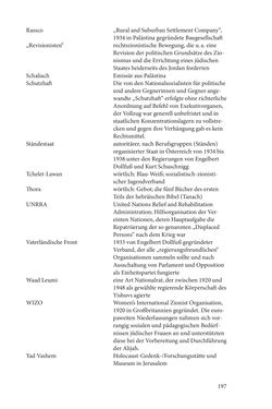 Bild der Seite - 197 - in Land der Verheißung – Ort der Zuflucht - Jüdische Emigration und nationalsozialistische Vertreibung aus Österreich nach Palästina 1920 bis 1945