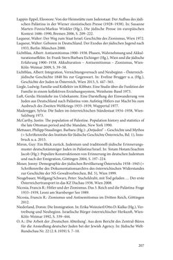 Bild der Seite - 207 - in Land der Verheißung – Ort der Zuflucht - Jüdische Emigration und nationalsozialistische Vertreibung aus Österreich nach Palästina 1920 bis 1945