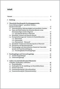 Image of the Page - (000007) - in Österreichisches Deutsch macht Schule - Bildung und Deutschunterricht im Spannungsfeld von sprachlicher Variation und Norm