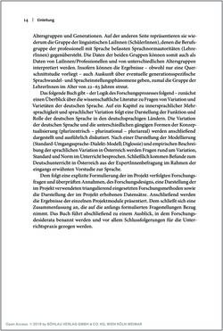 Bild der Seite - 14 - in Österreichisches Deutsch macht Schule - Bildung und Deutschunterricht im Spannungsfeld von sprachlicher Variation und Norm
