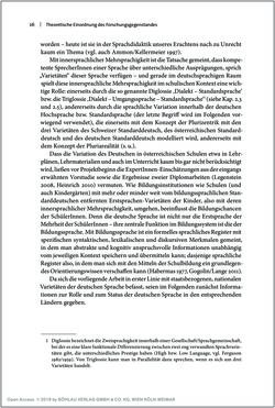 Bild der Seite - 16 - in Österreichisches Deutsch macht Schule - Bildung und Deutschunterricht im Spannungsfeld von sprachlicher Variation und Norm