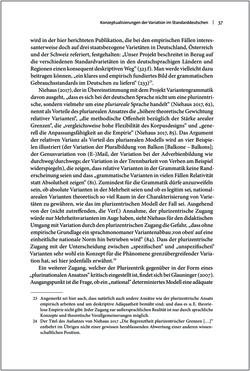 Bild der Seite - 37 - in Österreichisches Deutsch macht Schule - Bildung und Deutschunterricht im Spannungsfeld von sprachlicher Variation und Norm