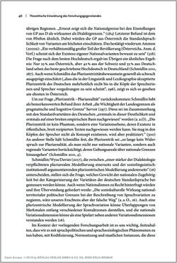 Bild der Seite - 46 - in Österreichisches Deutsch macht Schule - Bildung und Deutschunterricht im Spannungsfeld von sprachlicher Variation und Norm