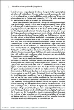 Bild der Seite - 52 - in Österreichisches Deutsch macht Schule - Bildung und Deutschunterricht im Spannungsfeld von sprachlicher Variation und Norm