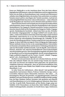 Bild der Seite - 84 - in Österreichisches Deutsch macht Schule - Bildung und Deutschunterricht im Spannungsfeld von sprachlicher Variation und Norm