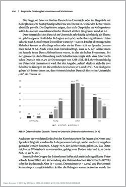 Image of the Page - 100 - in Österreichisches Deutsch macht Schule - Bildung und Deutschunterricht im Spannungsfeld von sprachlicher Variation und Norm