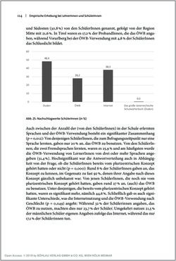 Bild der Seite - 114 - in Österreichisches Deutsch macht Schule - Bildung und Deutschunterricht im Spannungsfeld von sprachlicher Variation und Norm