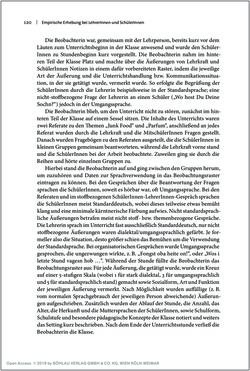 Bild der Seite - 120 - in Österreichisches Deutsch macht Schule - Bildung und Deutschunterricht im Spannungsfeld von sprachlicher Variation und Norm