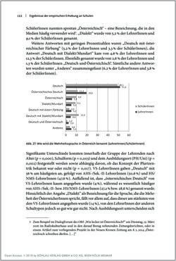 Image of the Page - 122 - in Österreichisches Deutsch macht Schule - Bildung und Deutschunterricht im Spannungsfeld von sprachlicher Variation und Norm