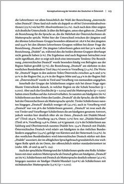 Bild der Seite - 123 - in Österreichisches Deutsch macht Schule - Bildung und Deutschunterricht im Spannungsfeld von sprachlicher Variation und Norm