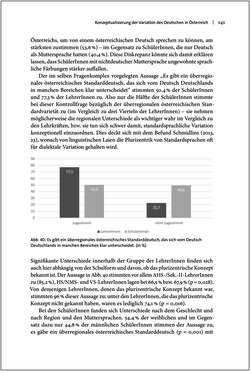 Bild der Seite - 141 - in Österreichisches Deutsch macht Schule - Bildung und Deutschunterricht im Spannungsfeld von sprachlicher Variation und Norm
