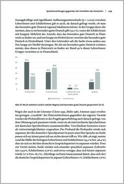 Bild der Seite - 149 - in Österreichisches Deutsch macht Schule - Bildung und Deutschunterricht im Spannungsfeld von sprachlicher Variation und Norm