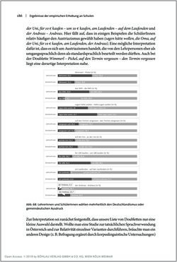 Bild der Seite - 186 - in Österreichisches Deutsch macht Schule - Bildung und Deutschunterricht im Spannungsfeld von sprachlicher Variation und Norm