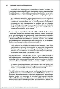 Image of the Page - 198 - in Österreichisches Deutsch macht Schule - Bildung und Deutschunterricht im Spannungsfeld von sprachlicher Variation und Norm