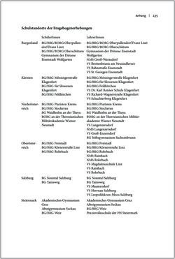 Image of the Page - 235 - in Österreichisches Deutsch macht Schule - Bildung und Deutschunterricht im Spannungsfeld von sprachlicher Variation und Norm