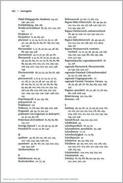 Image of the Page - 262 - in Österreichisches Deutsch macht Schule - Bildung und Deutschunterricht im Spannungsfeld von sprachlicher Variation und Norm