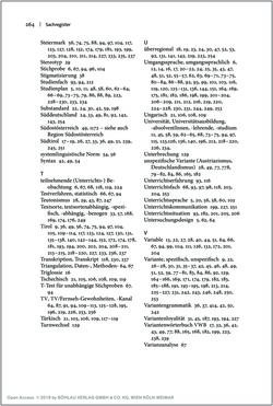 Image of the Page - 264 - in Österreichisches Deutsch macht Schule - Bildung und Deutschunterricht im Spannungsfeld von sprachlicher Variation und Norm